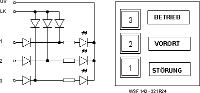 LED-Signalleuchte, Lampenkontrolle